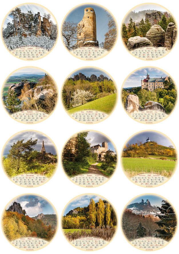 Ukázky všech měsíců